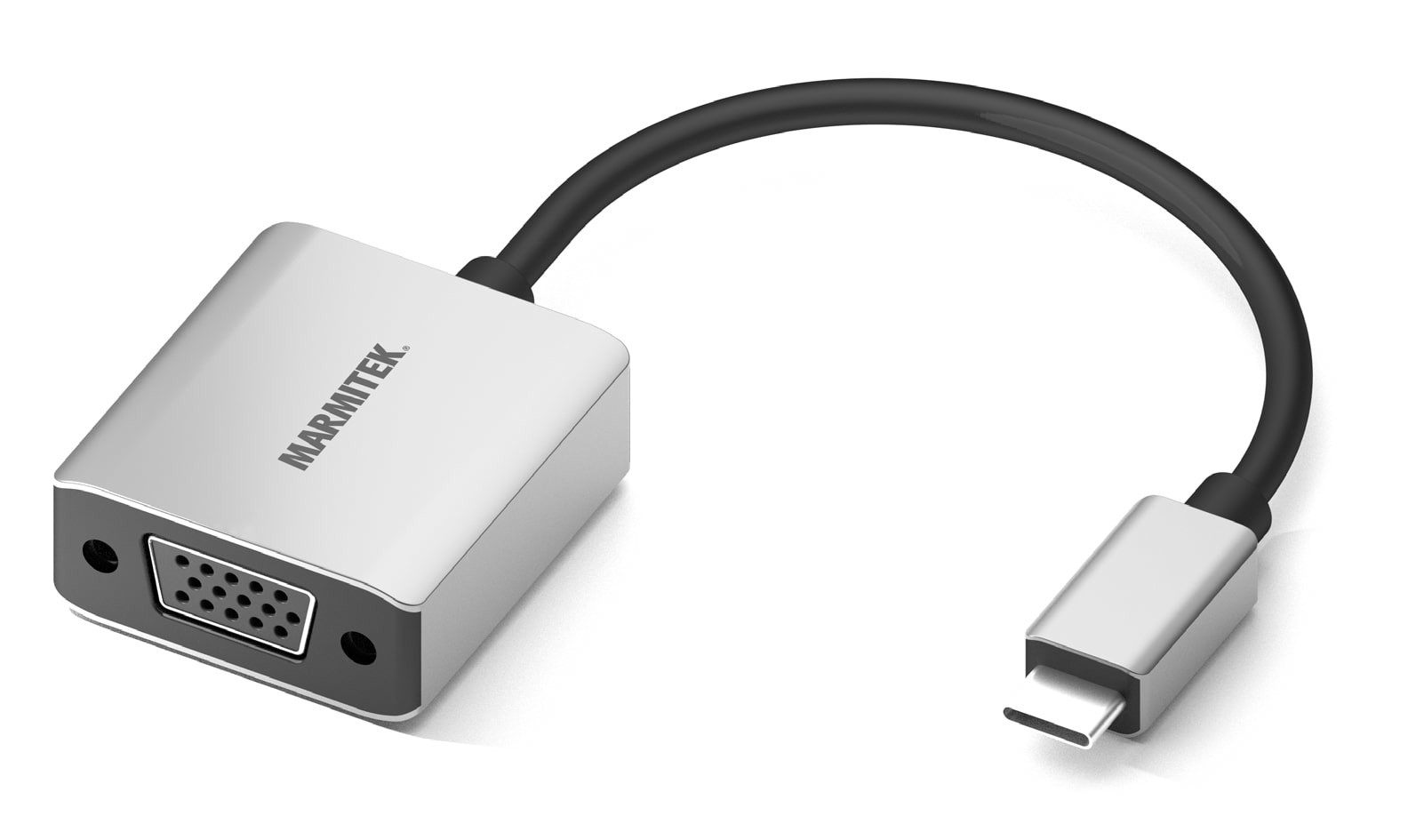 Marmitek Adapter USB type C naar VGA USB Hub Zwart
