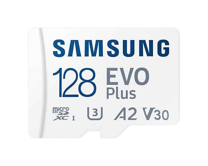 Samsung EVO Plus 128GB microSDXC + SD Adapter Micro SD-kaart Wit