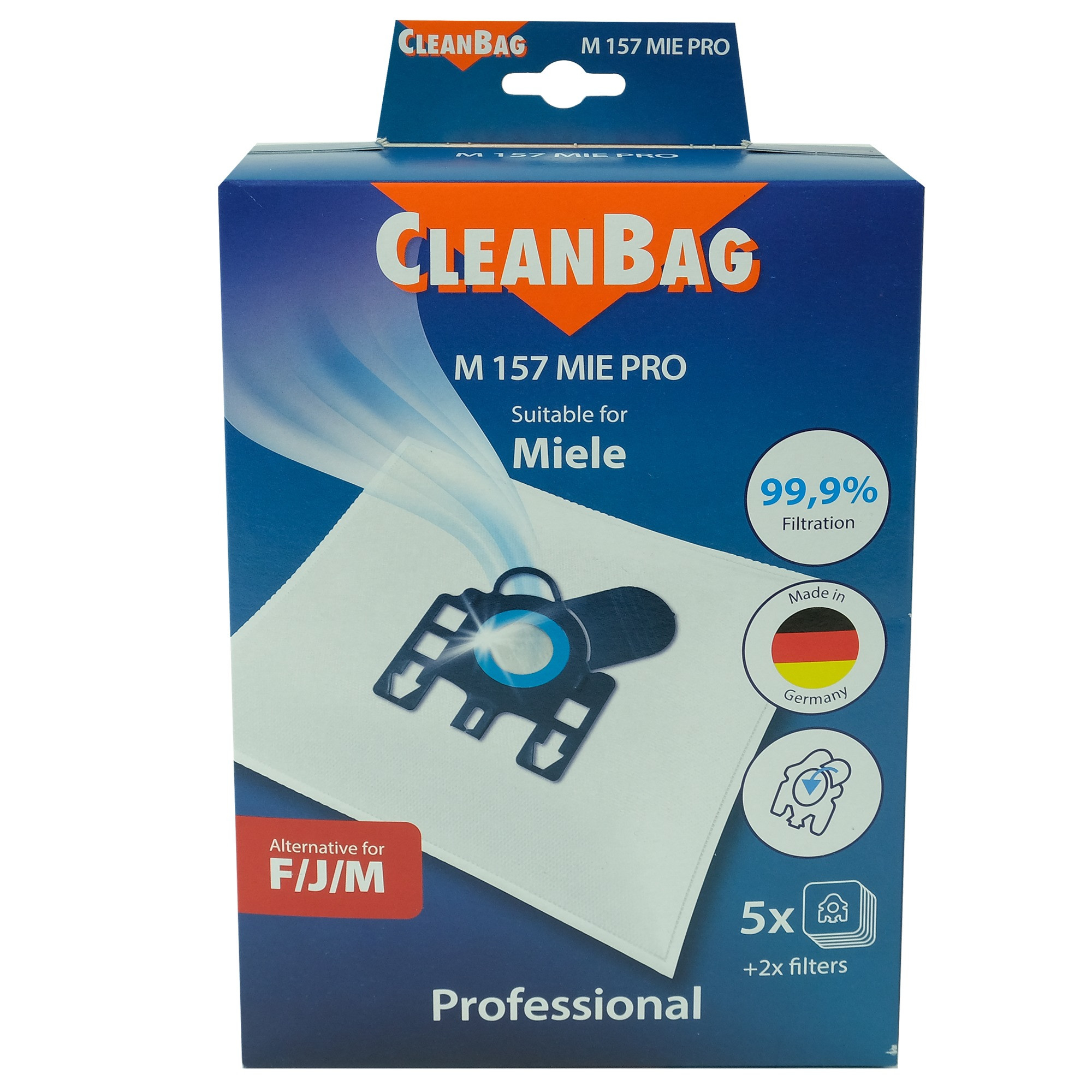 Cleanbag Professional Miele FJM Stofzak Wit