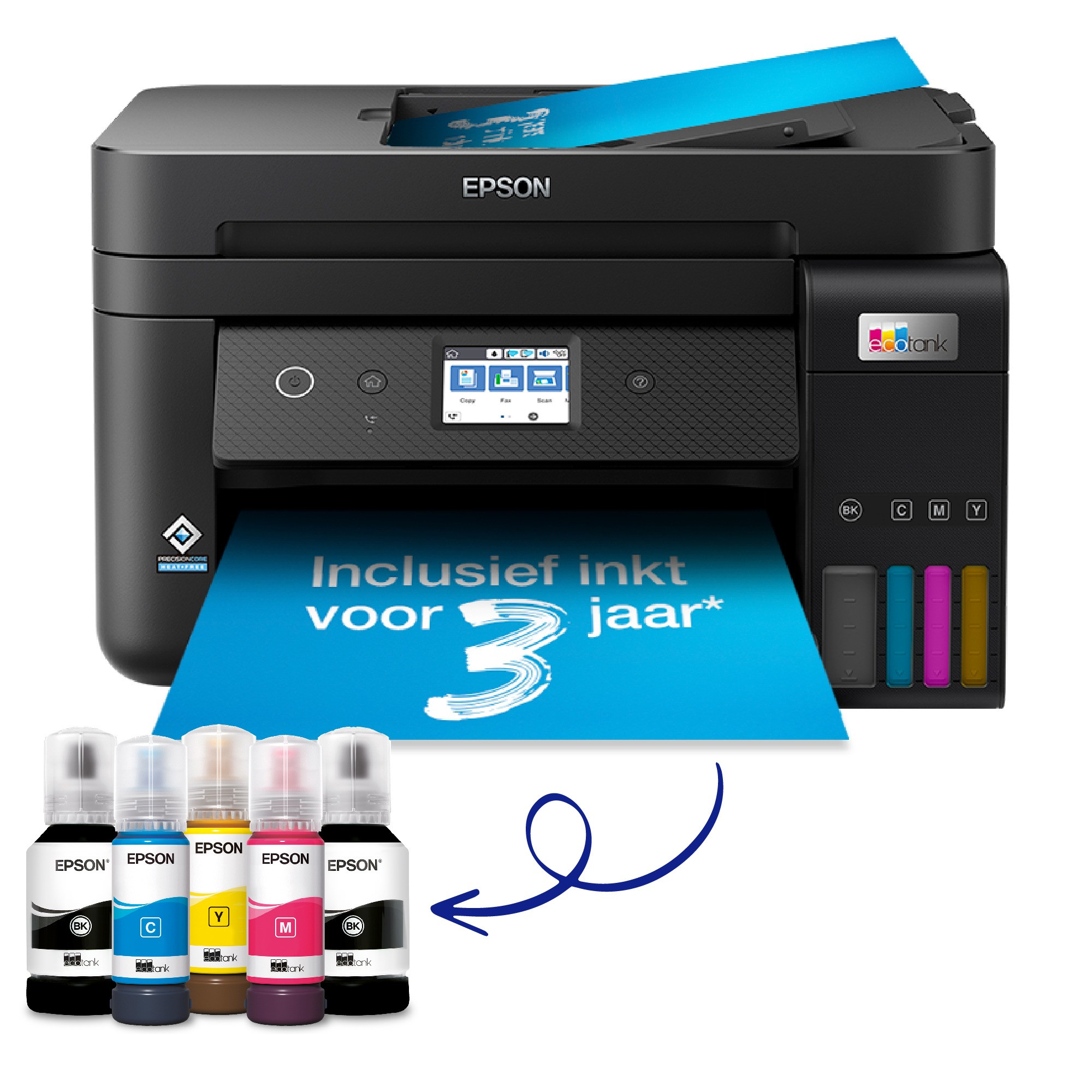 Epson EcoTank ET-4850 All-in-one inkjet printer Zwart