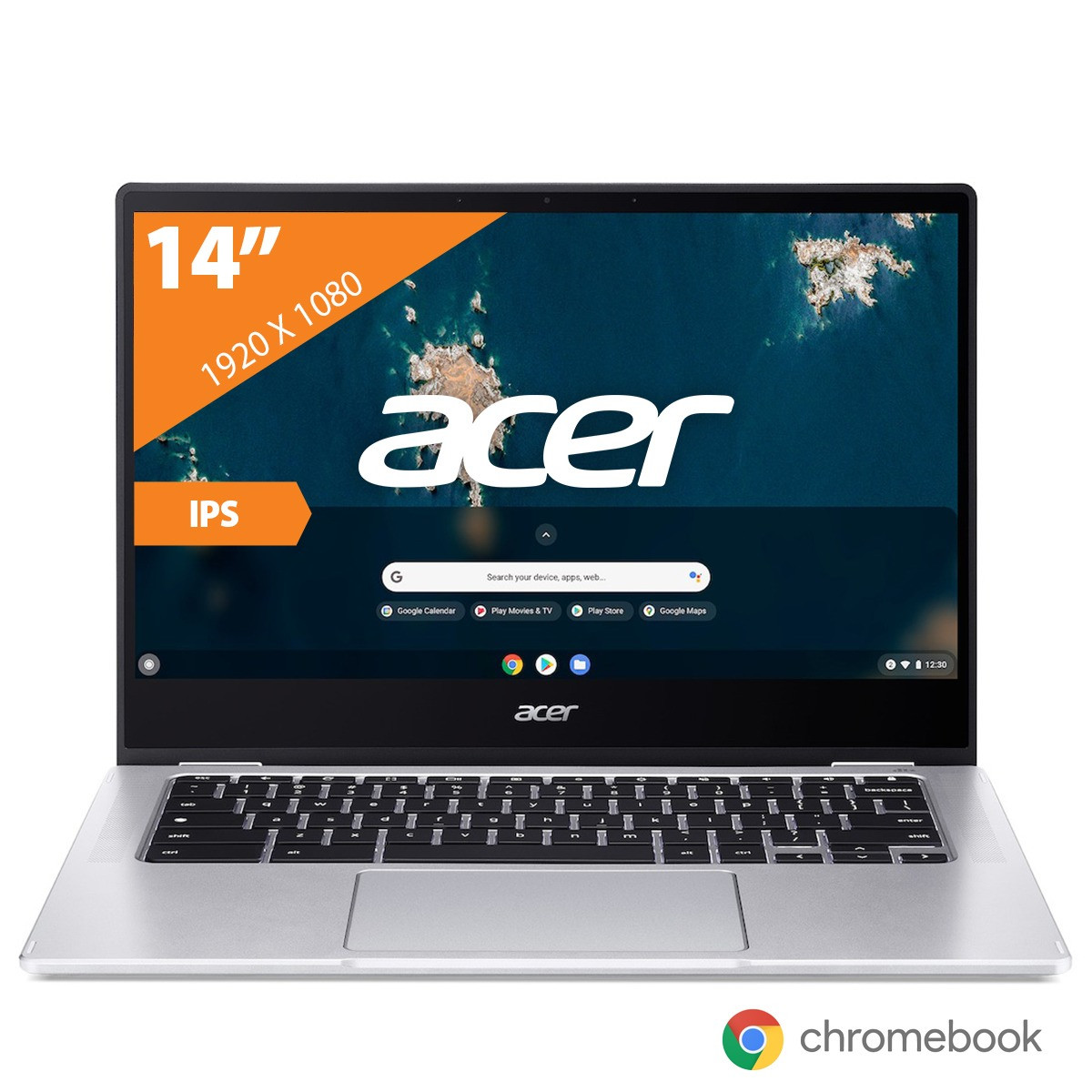 Acer Chromebook Spin 314 (CP314-1HN-C79G) Chromebook Zilver