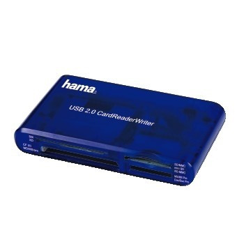 Hama Kaartlezer USB 2.0 35in1 Desktop accessoire Blauw