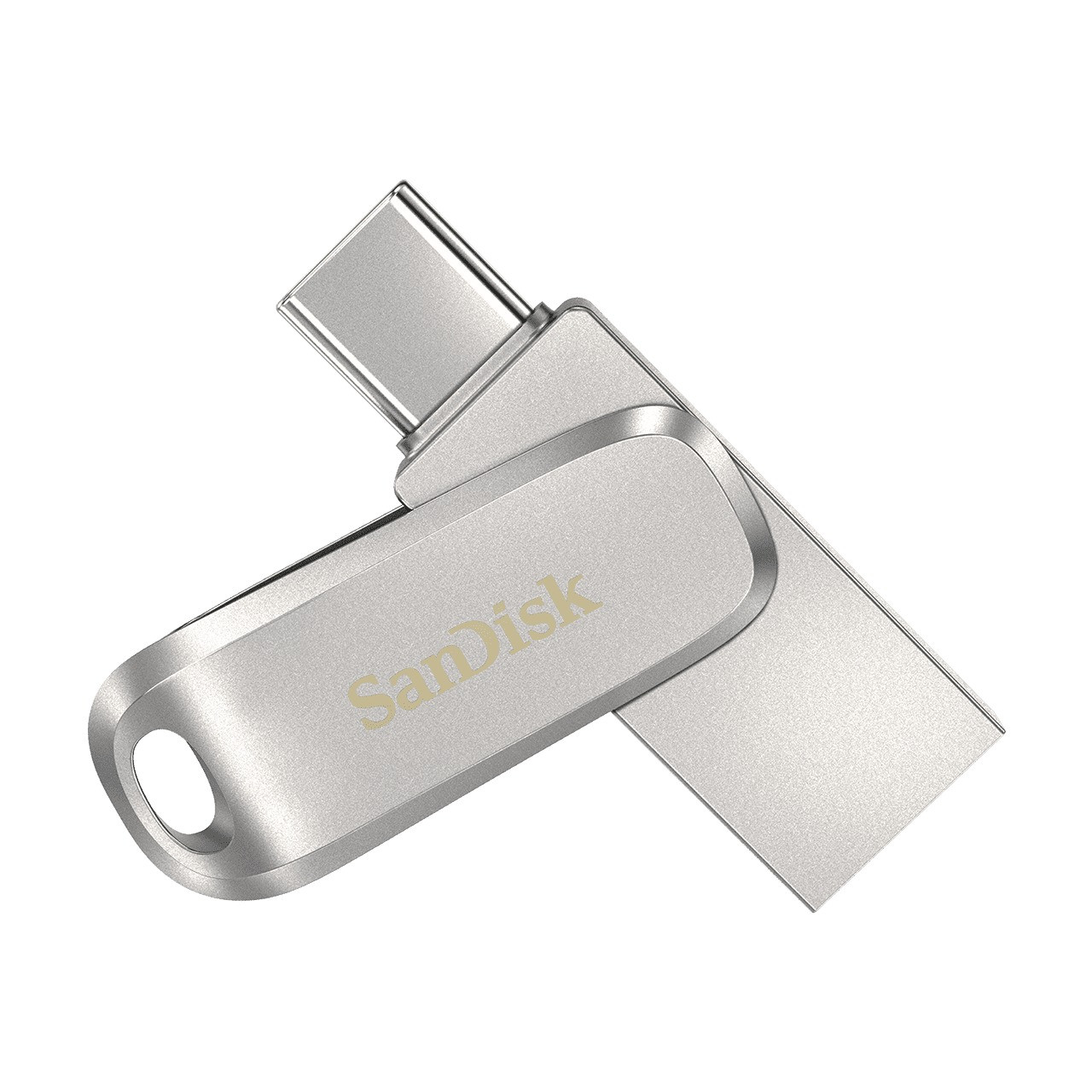 SanDisk Dual Drive Ultra 3.1 Luxe 256GB (USB-C) USB-sticks Zilver