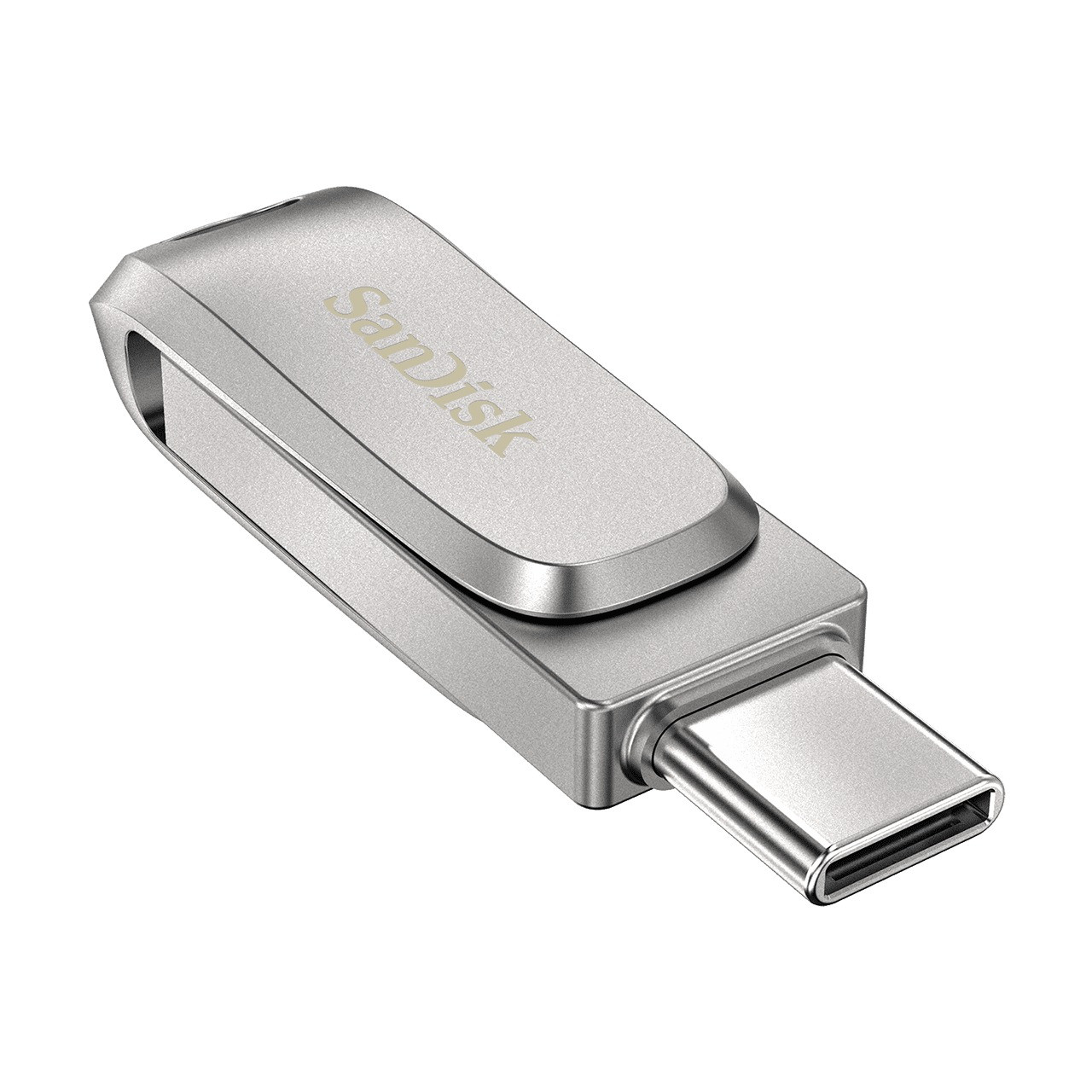 SanDisk Dual Drive Ultra 3.1 Luxe 64GB (USB-C) USB-sticks Zilver
