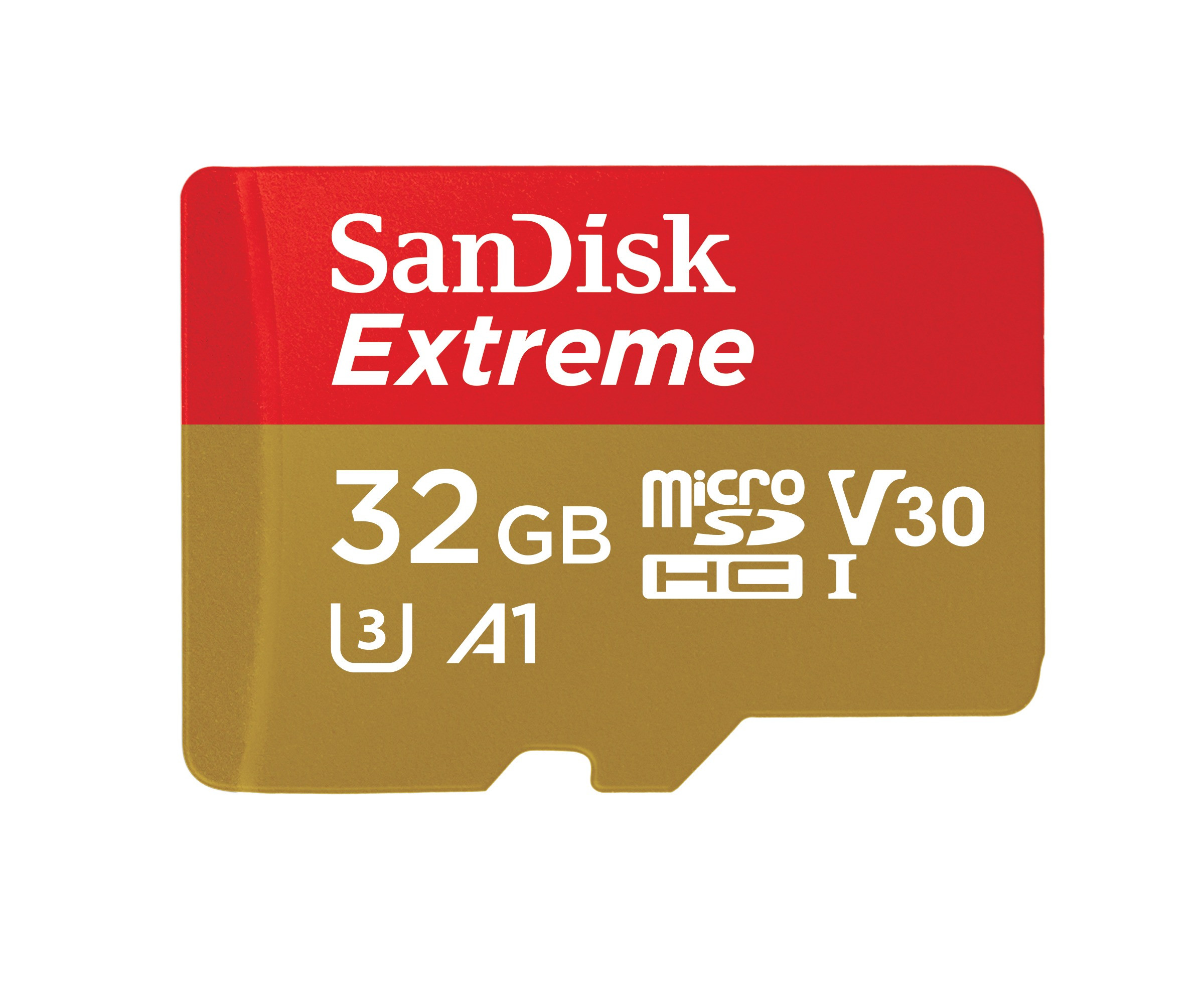 SanDisk MicroSDHC Extreme 32GB 100 mb/s - A1 - V30 - SDA - Rescue Pro DL 1Y Micro SD-kaart Rood