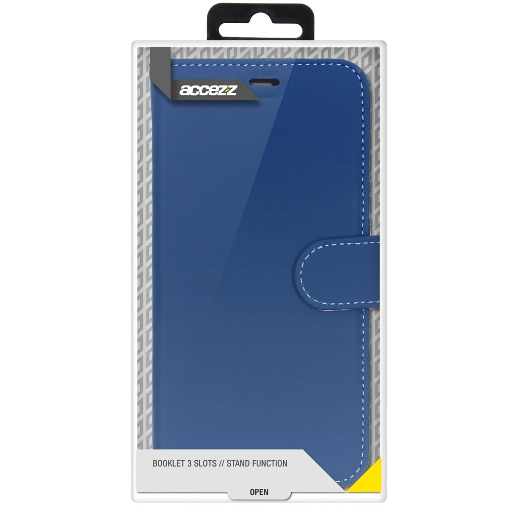 Accezz Wallet Case voor Apple iPhone 14 Pro Max Telefoonhoesje Blauw