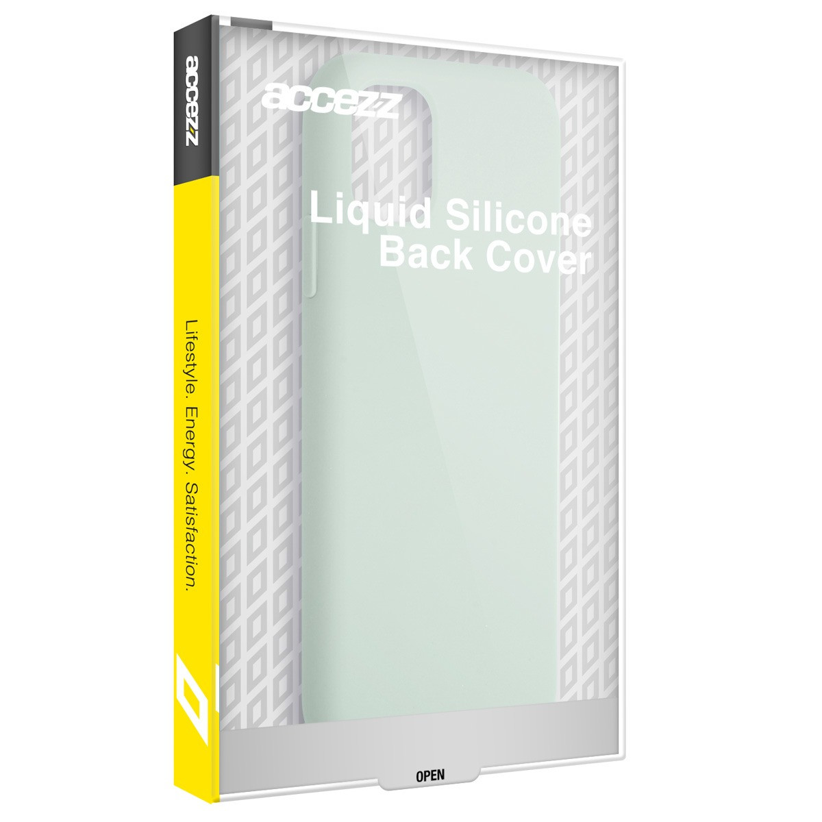 Accezz Liquid Silicone Backcover iPhone 15 Pro Telefoonhoesje Blauw