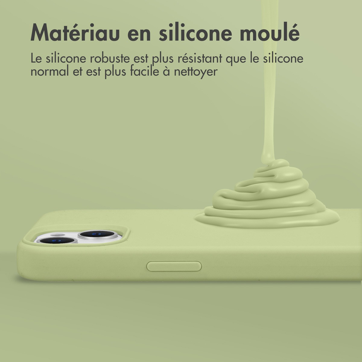 Accezz Liquid Silicone Backcover Google Pixel 8 Telefoonhoesje Groen