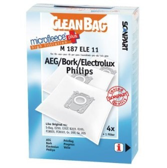 Cleanbag Philips FC8021 AEG GR201 S-bag Stofzak Wit