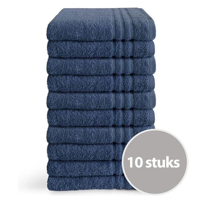 Byrklund handdoek 50 x 100 Blauw - 10 stuks