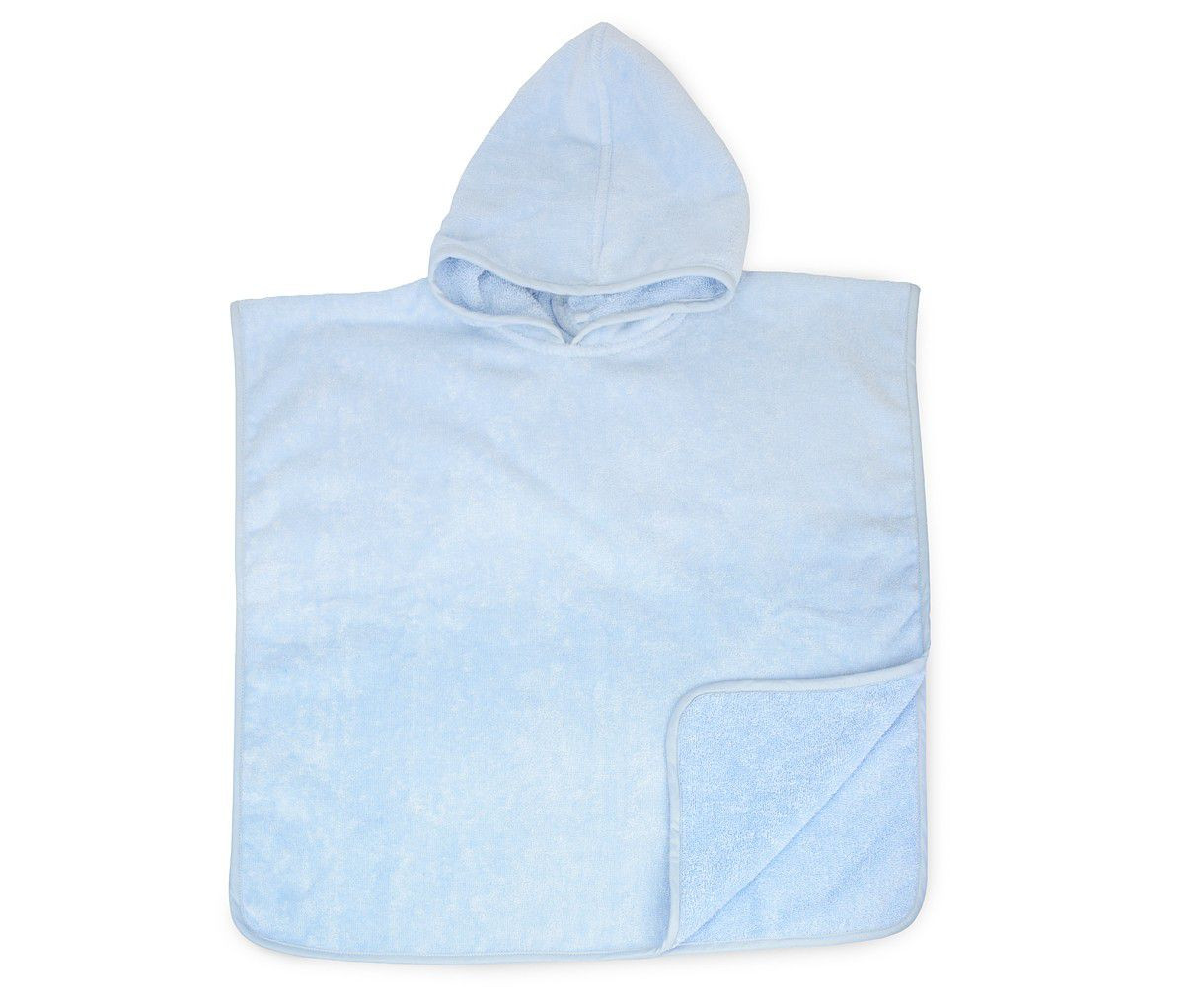 The One Baby Poncho met Capuchon Light Blue