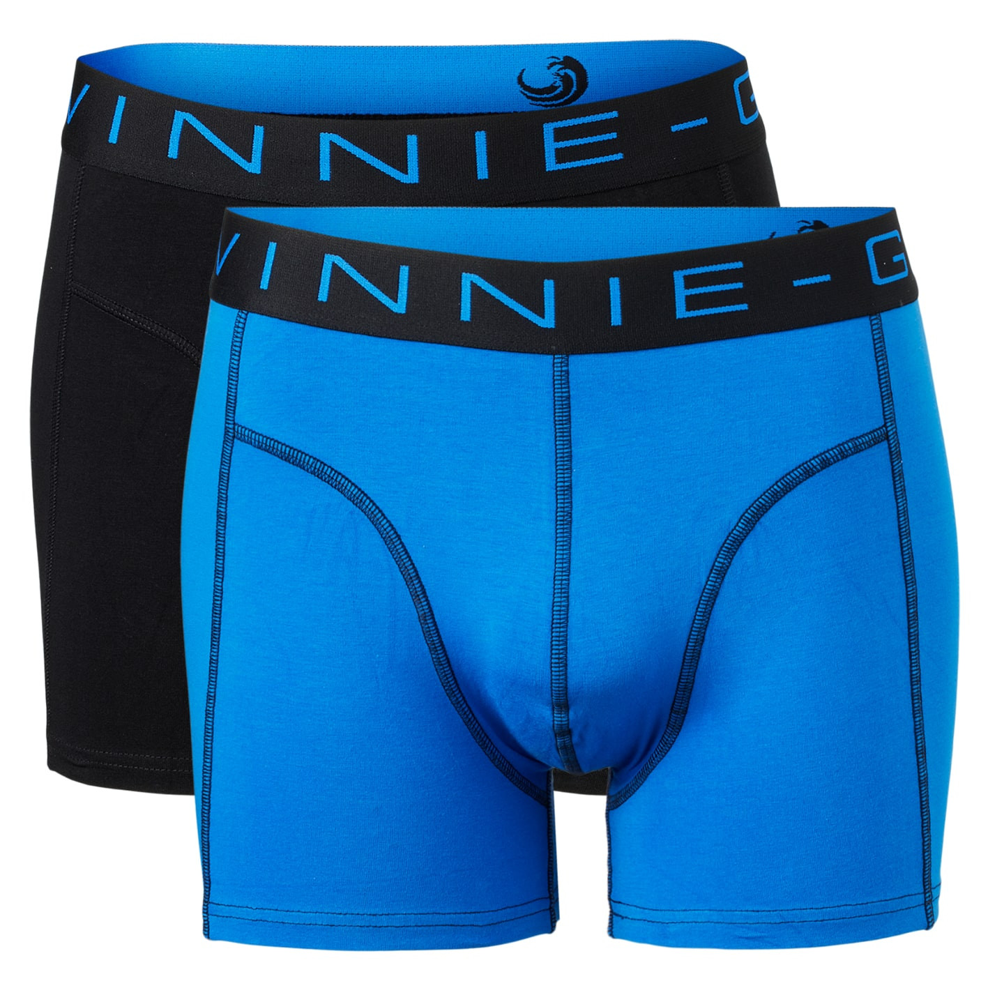 Vinnie-G Boxershorts 2-pack Black / Blue-M