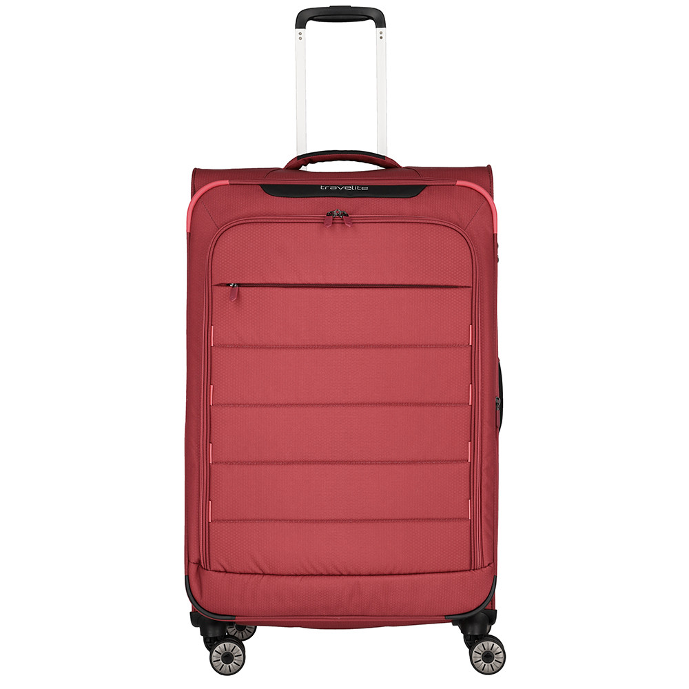 Travelite Skaii 4 Wiel Trolley L Expandable Red/Lightred