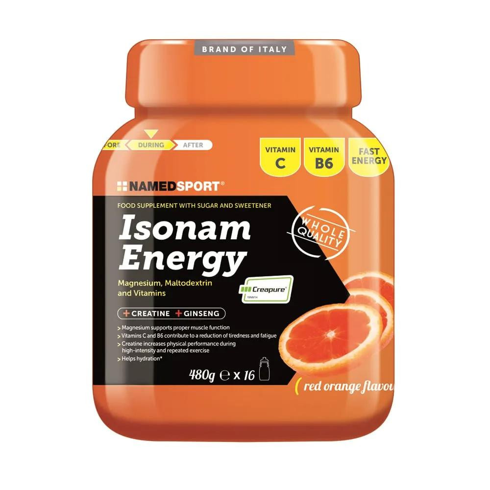 Sportdrank - NAMEDSPORT Isonam Energy - 480 gram - Sinaasappel