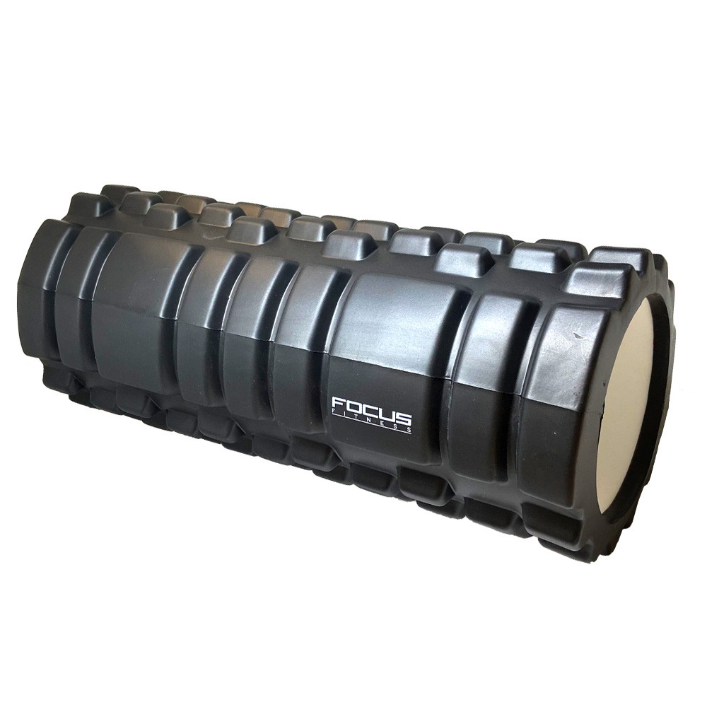 Foam Roller - Focus Fitness - Zwart - 33 cm