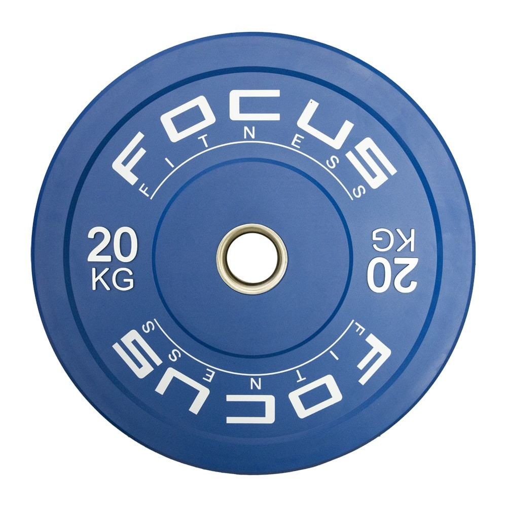 Olympische halterschijf 50 mm - Focus Fitness Bumper plate - 20 kg - B