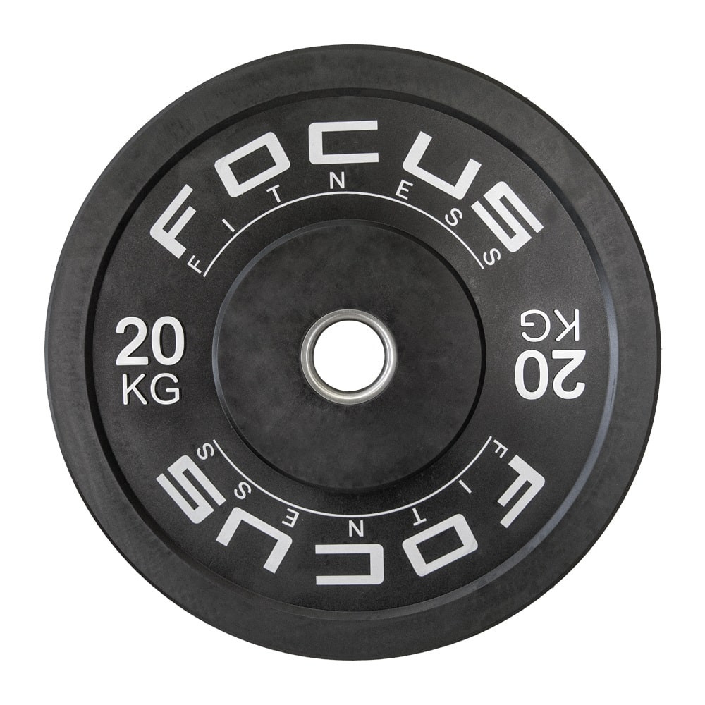 Olympische halterschijf 50 mm - Focus Fitness Bumper plate - 20 kg - Z