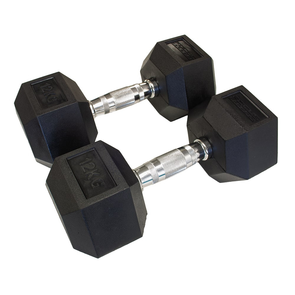 Hexa Dumbbells - Focus Fitness - 2 x 12 kg