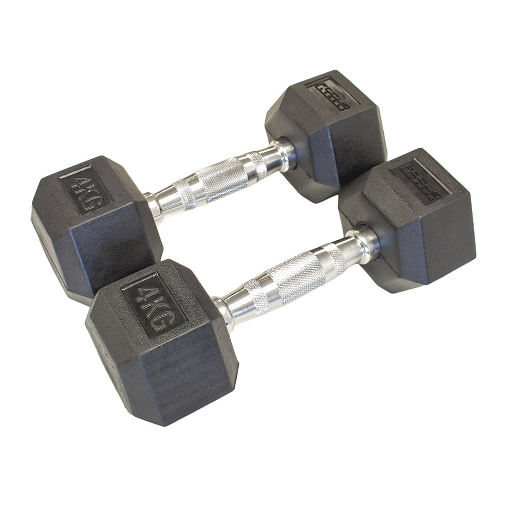 Hexa Dumbbells - Focus Fitness - 2 x 4 kg