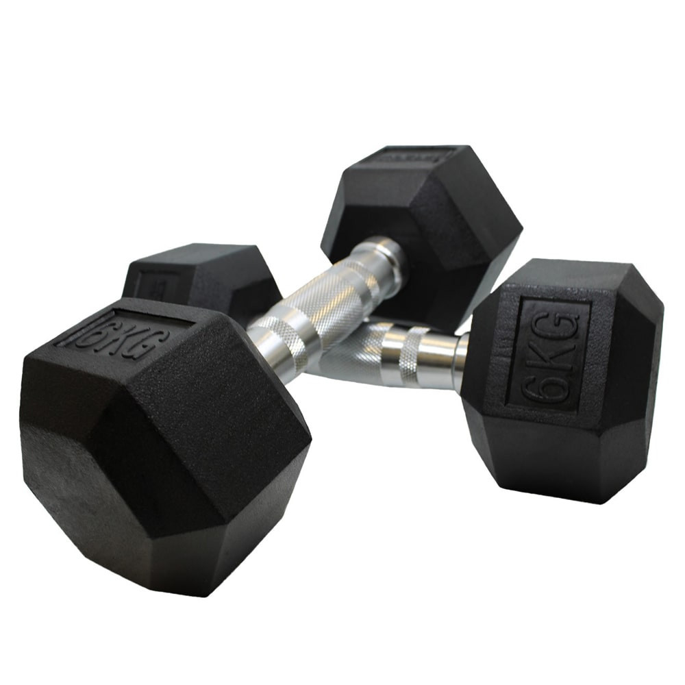 Hexa Dumbbells - Focus Fitness - 2 x 6 kg
