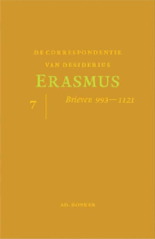 De correspondentie van Desiderius Erasmus 7 -  Desiderius Eramus (ISBN: 9789061006428)