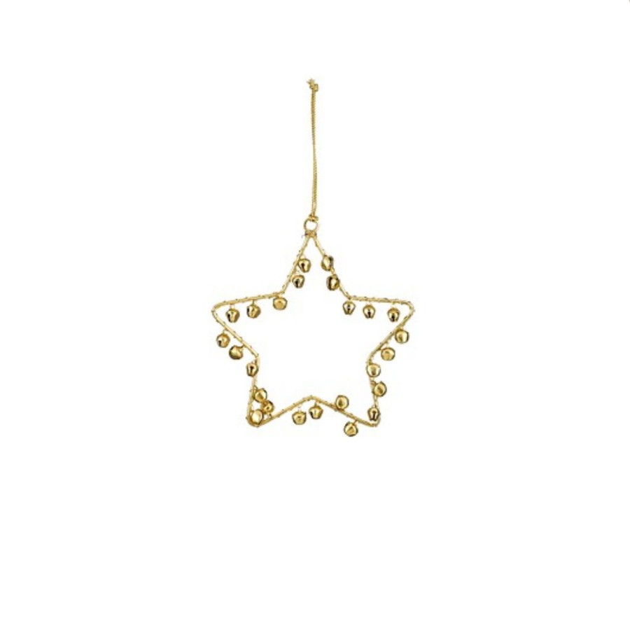 Ornament ster goud - h1xD10cm