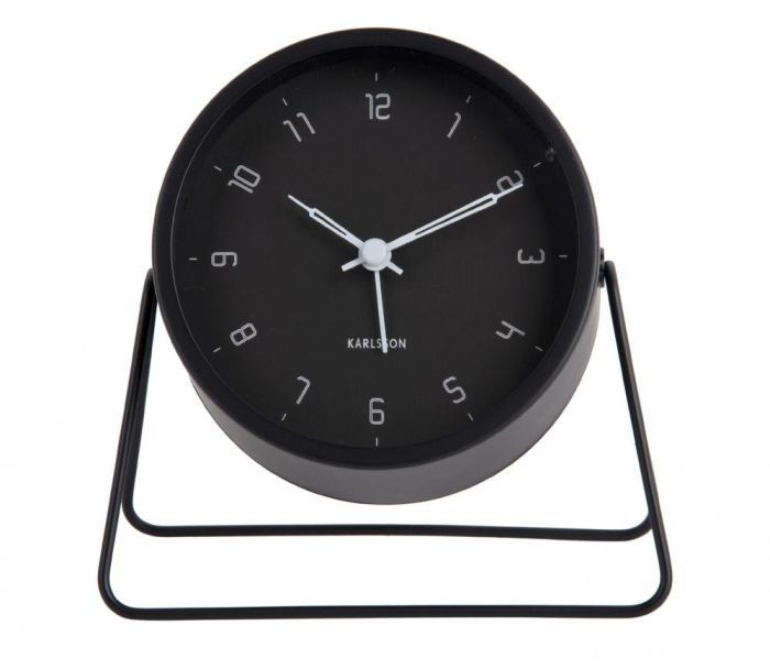 Karlsson Alarm Clock Stark Iron Matt Black