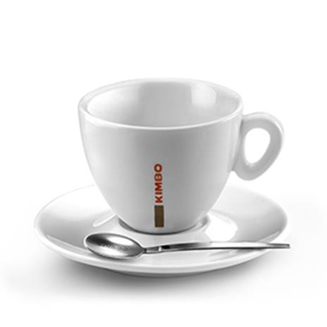 Kimbo LARGE cappuccino tas en ondertas (280 ml)