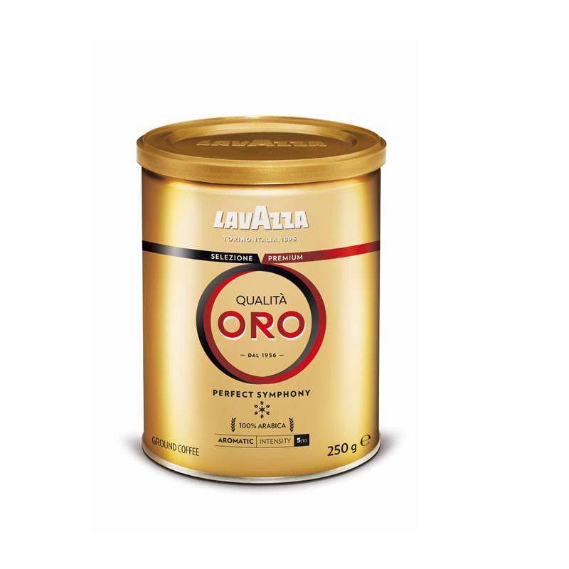 Lavazza qualita oro TIN (250gr gemalen koffie) - Houdbaarheid 05-2024