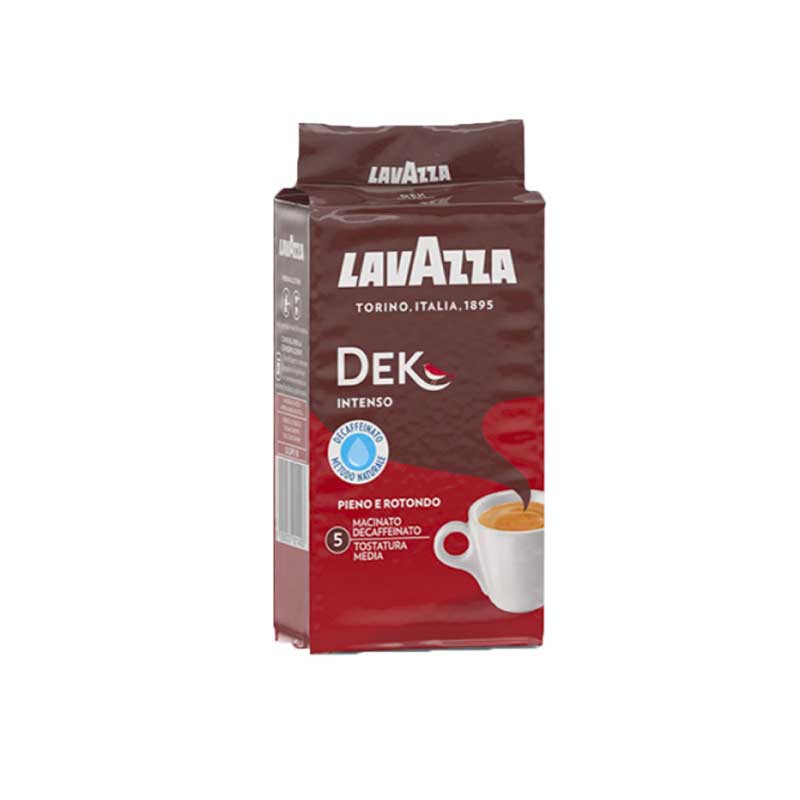 Lavazza DEK Intenso (250gr gemalen koffie) - Houdbaarheid 30-09-23