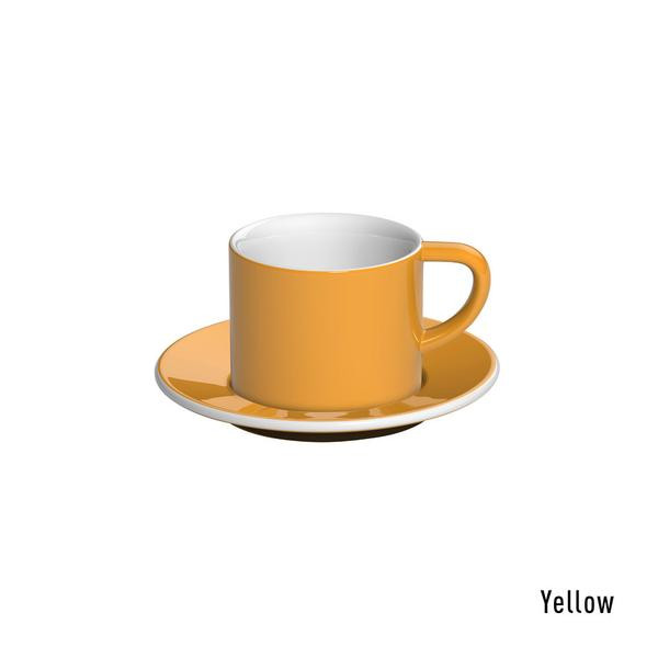 Loveramics bond cappuccino tas en ondertas (150ml) geel
