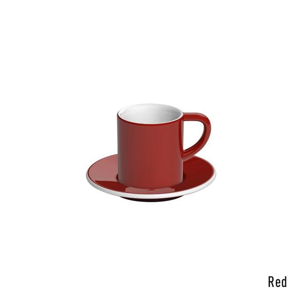 Loveramics bond espresso tas en ondertas (80ml) rood