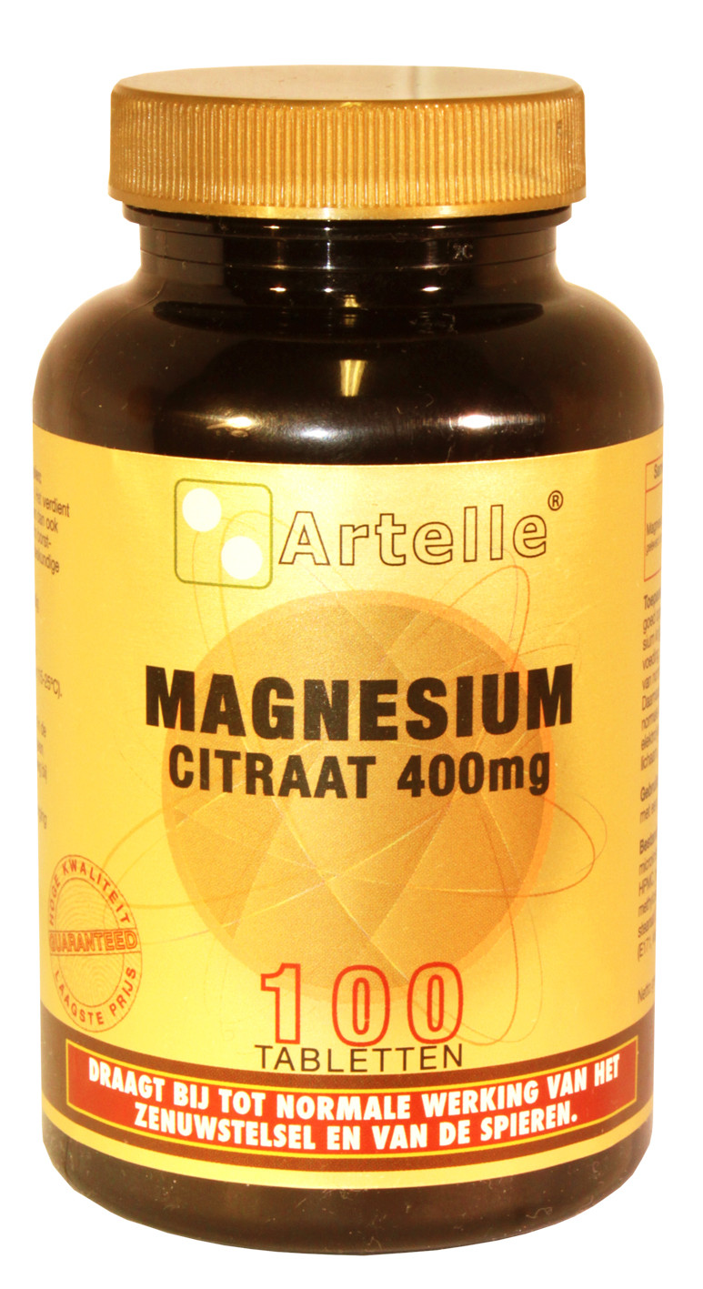 Artelle Magnesium Citraat 400mg Tabletten 100st