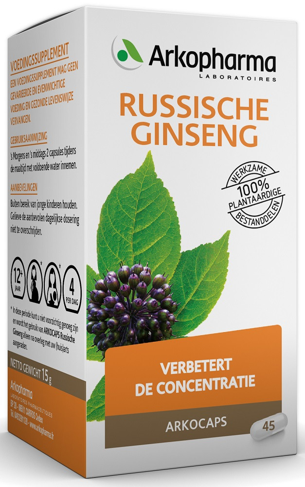 Arkocaps Russische Ginseng Capsules 45st