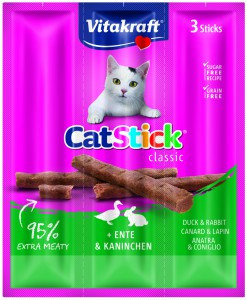 Vitakraft - Catstick mini - Eend & konijn