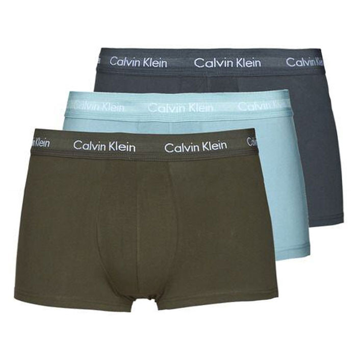 Calvin Klein boxershorts low rise groen-grijs-blue