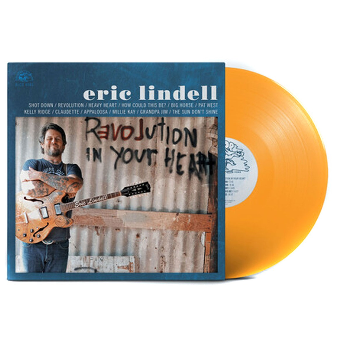 Eric Lindell - Revolution In Your Heart LP - Oranje Gekleurd Vinyl - Beperkte Oplage