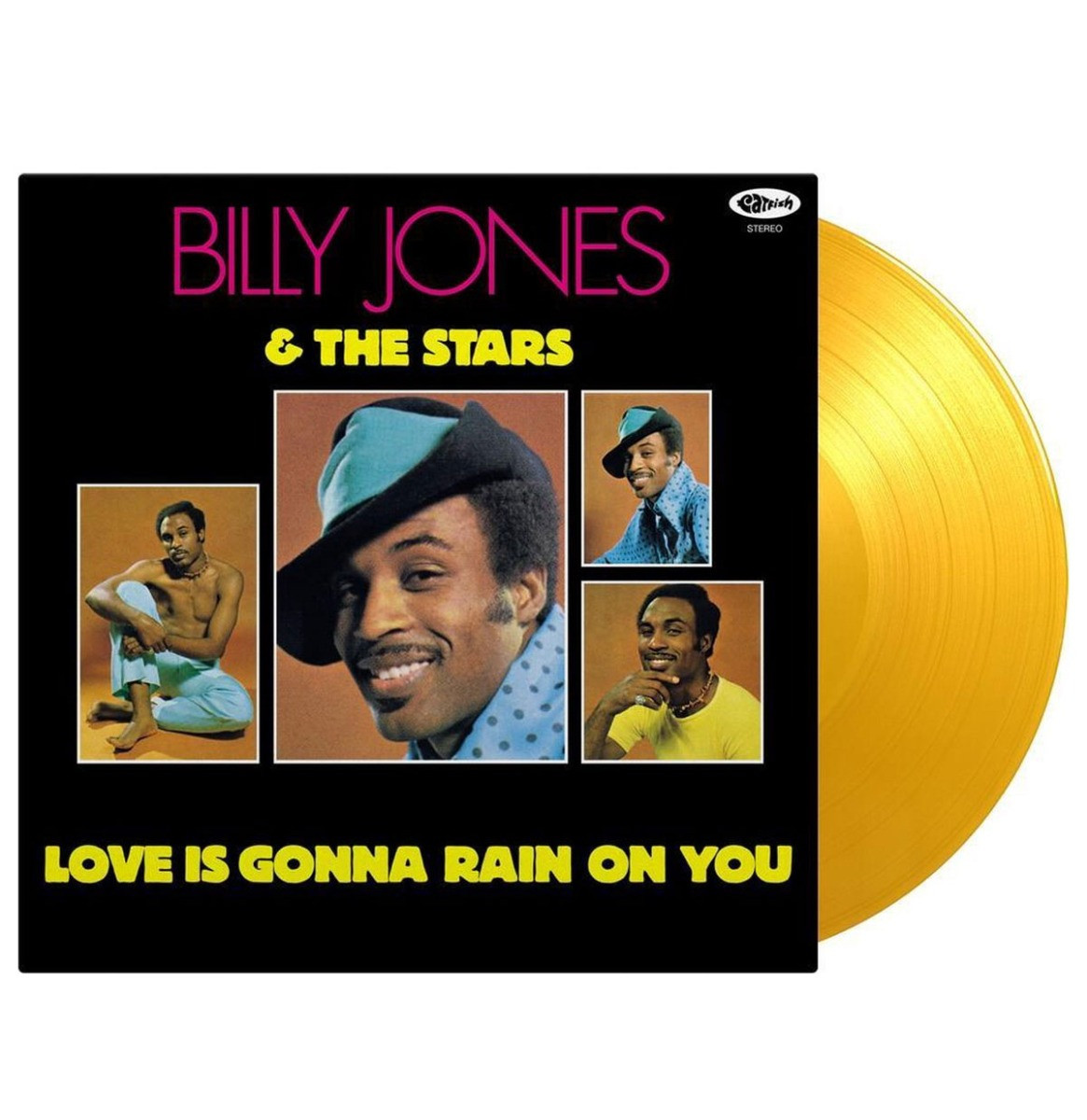Billy Jones & The Stars - Love Is Gonna Rain Down On you LP - Geel Gekleurd Vinyl - Beperkte Oplage