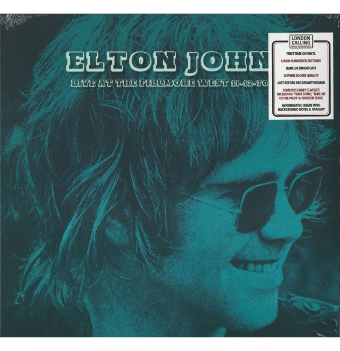 Elton John - Live At The Fillmore West 11-12-70 LP