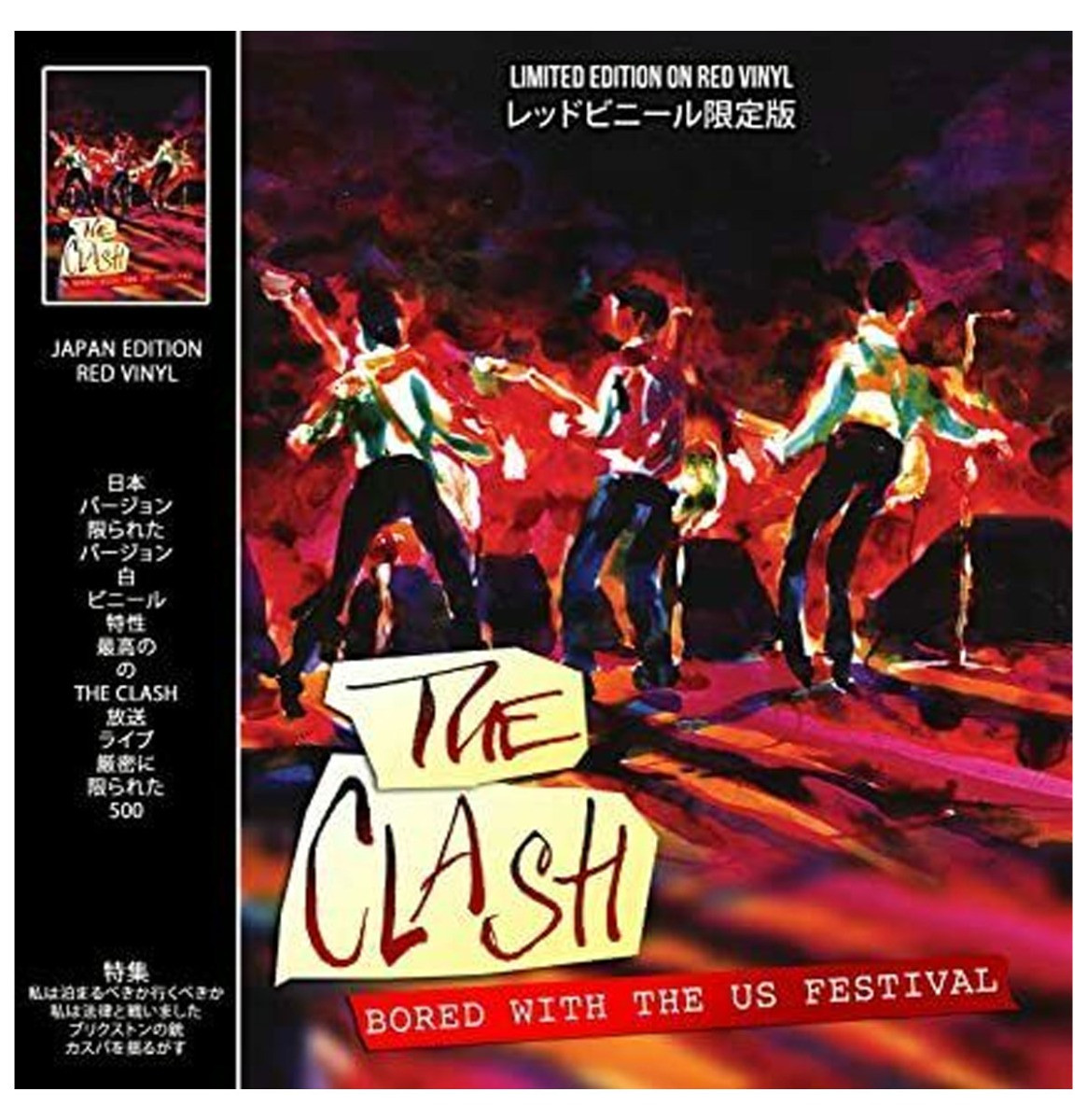 The Clash - Bored With The US Festival LP - Rood Gekleurd Vinyl - Beperkte Oplage