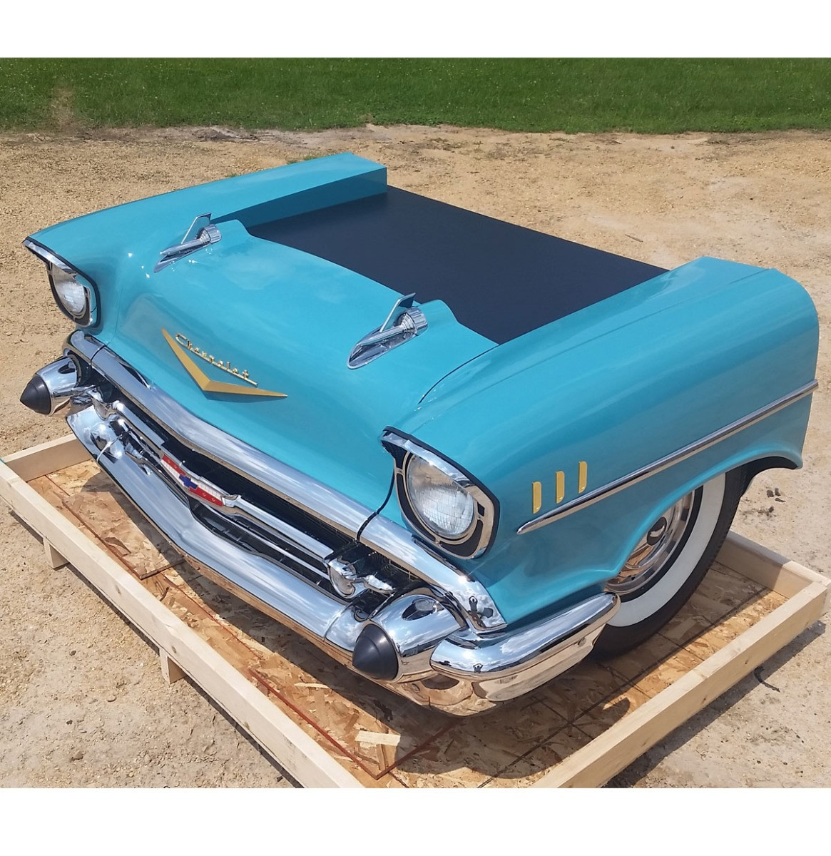 1957 Chevrolet Bel-Air Bureau Turquoise - Gemaakt Van Een Echte Auto