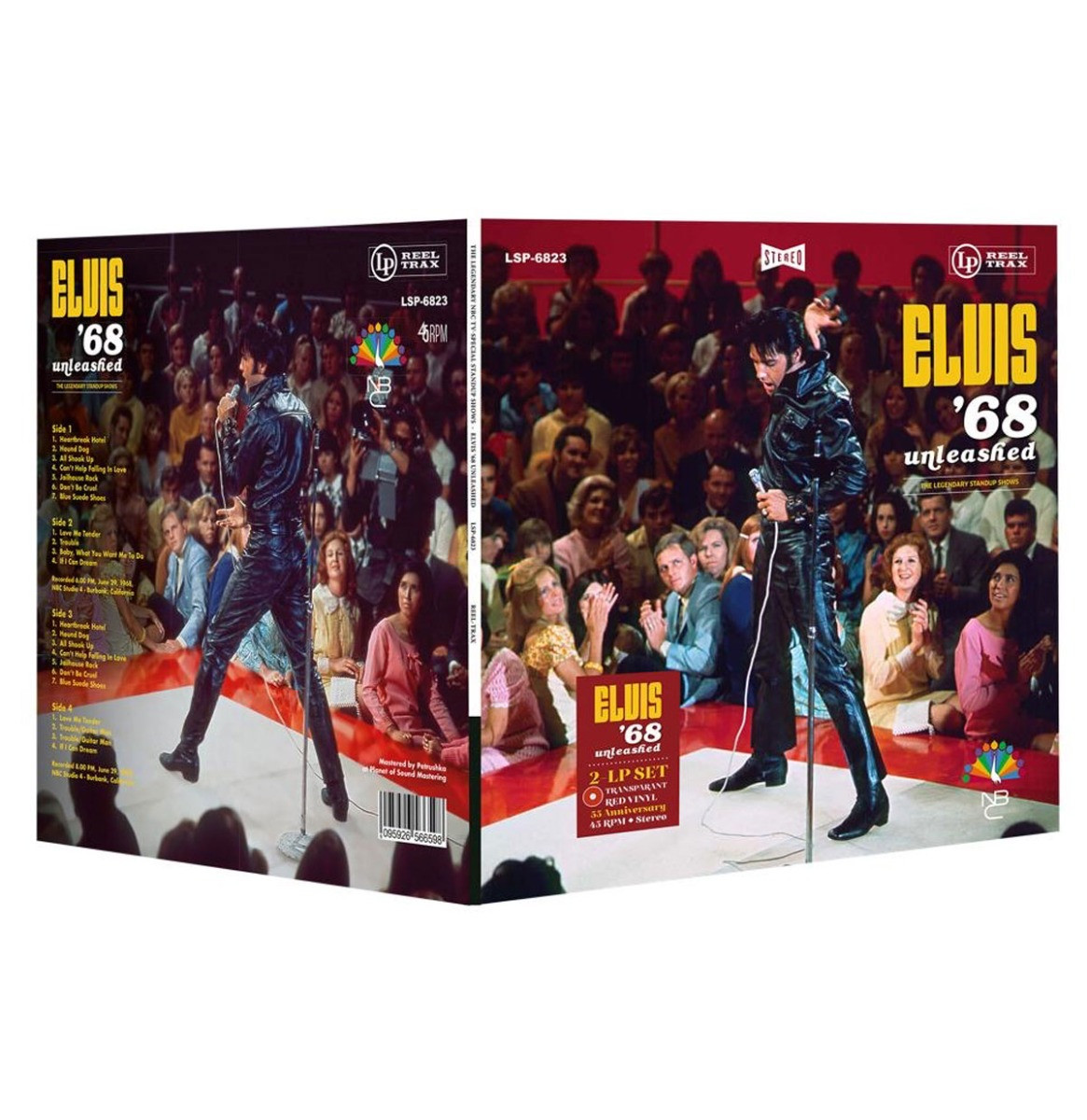 Elvis Presley - &apos;68 Unleashed NBC-TV Special 45-RPM Vinyl 2-LP Transparant Rood