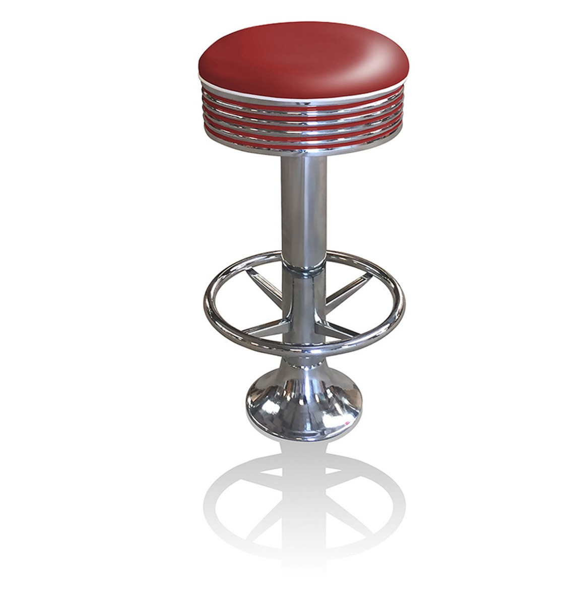 Bar stool BS-27 Ruby with footring-Beton