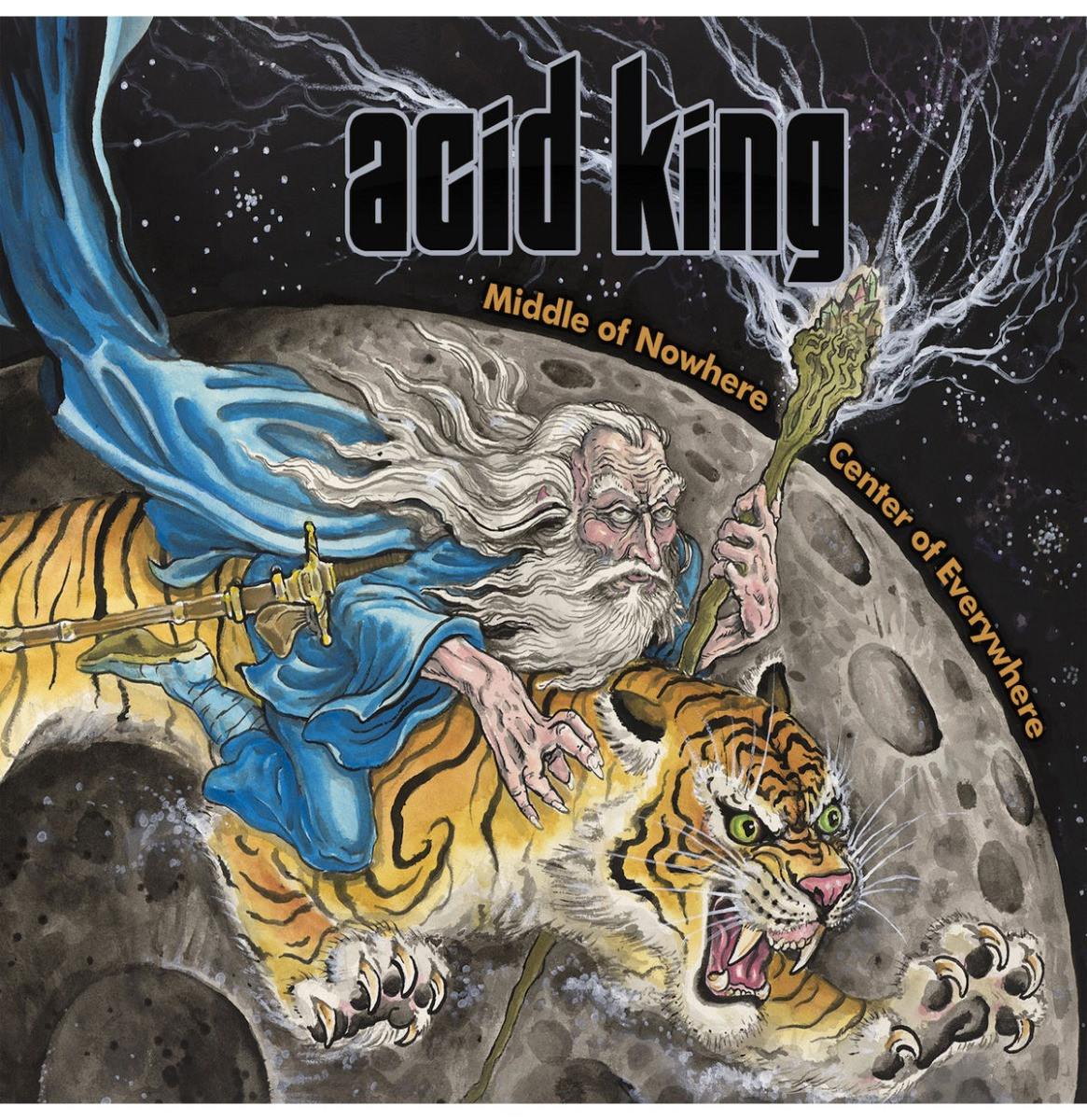 Acid King - Middle Of Nowhere, Center Of Everywhere (Oranje Wit Vinyl) (Record Store Day 2024) 2LP