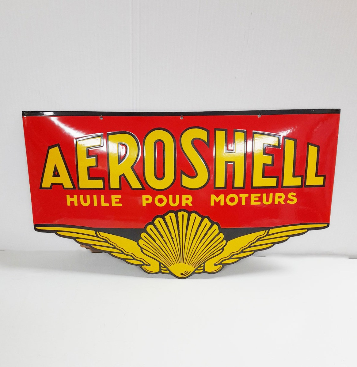 Aeroshell Emaille Bord - 59 x 34 cm