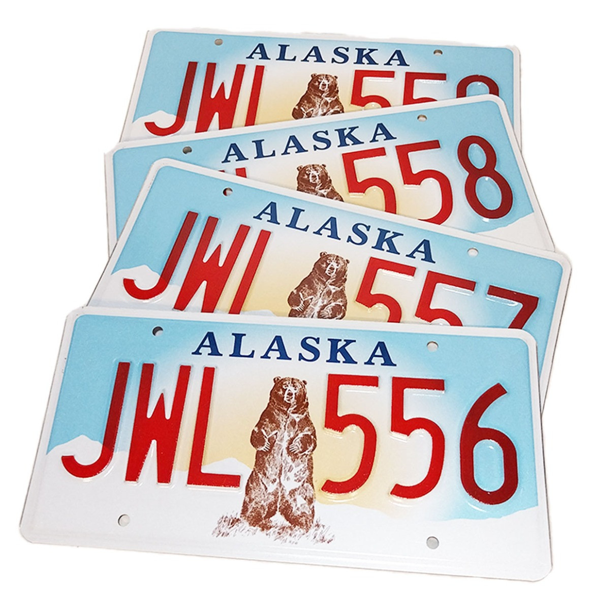 Alaska Originele Amerikaanse Kentekenplaat - Beer