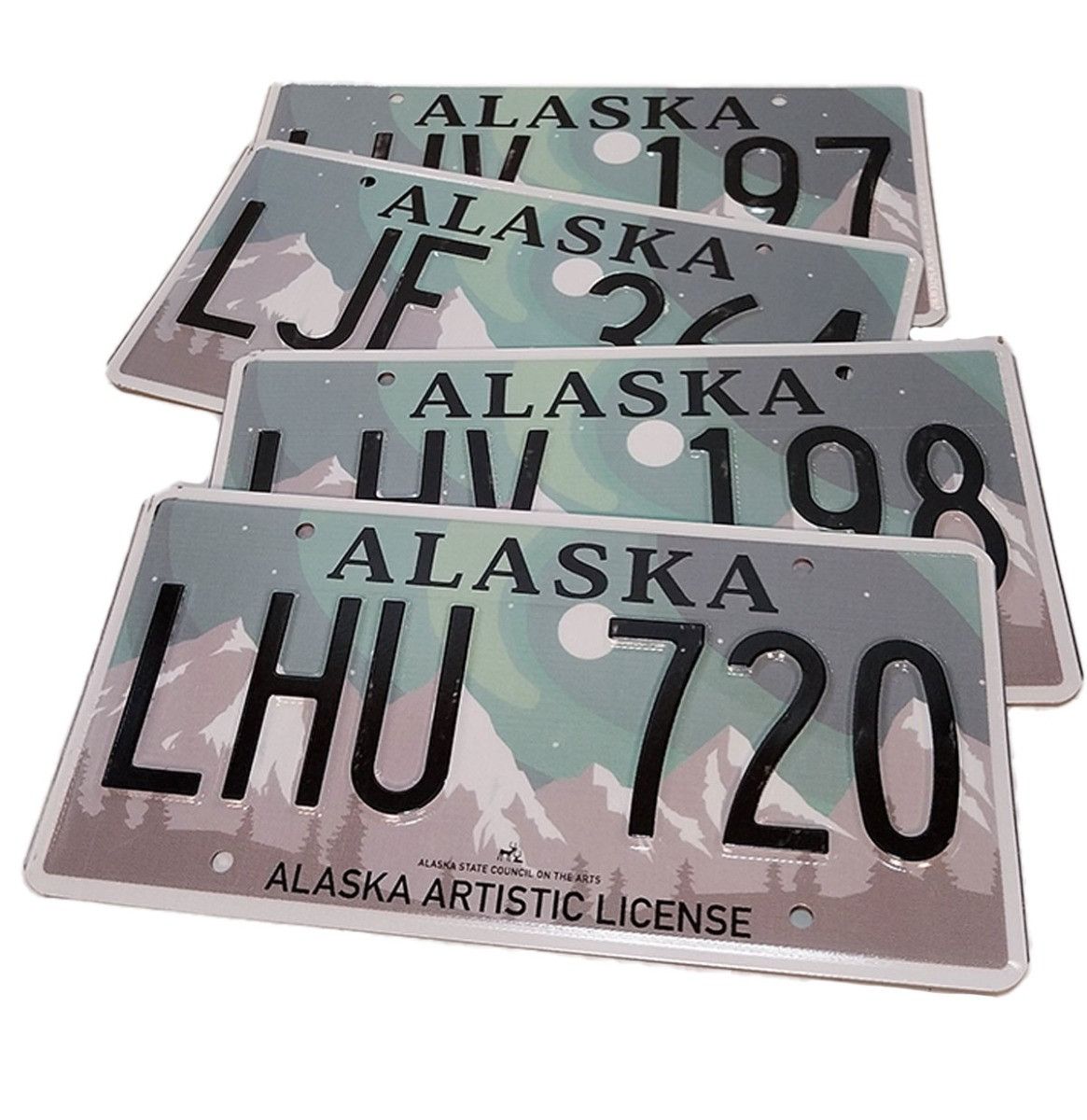 Alaska Originele Amerikaanse Kentekenplaat - Bergen