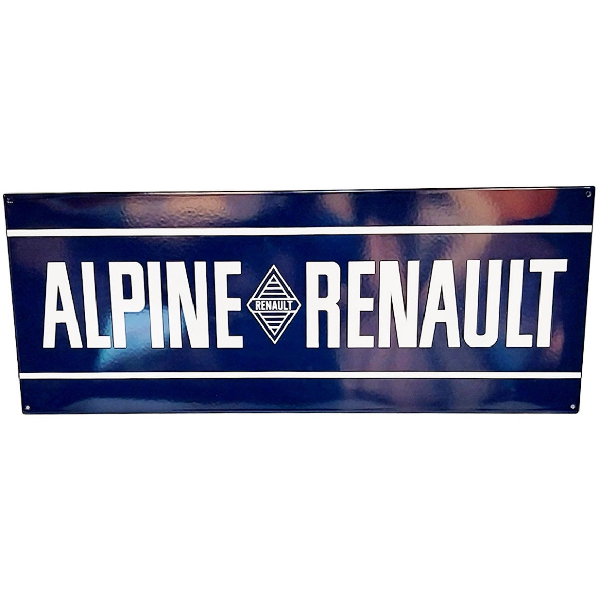 Alpine Renault Emaille Bord - 90 x 35cm