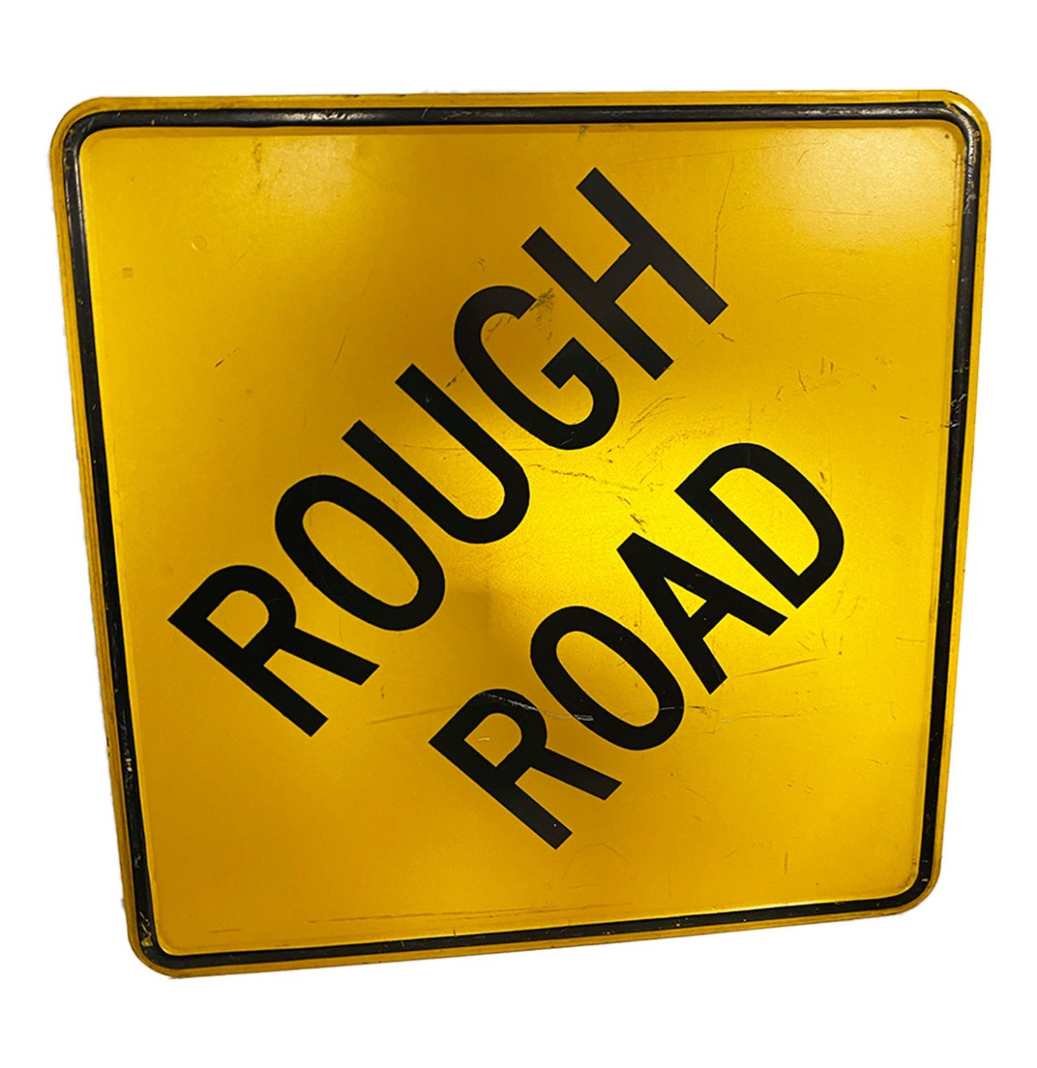 Rough Road Amerikaans Zwaar Metalen Verkeersbord - Origineel - 61 x 61cm