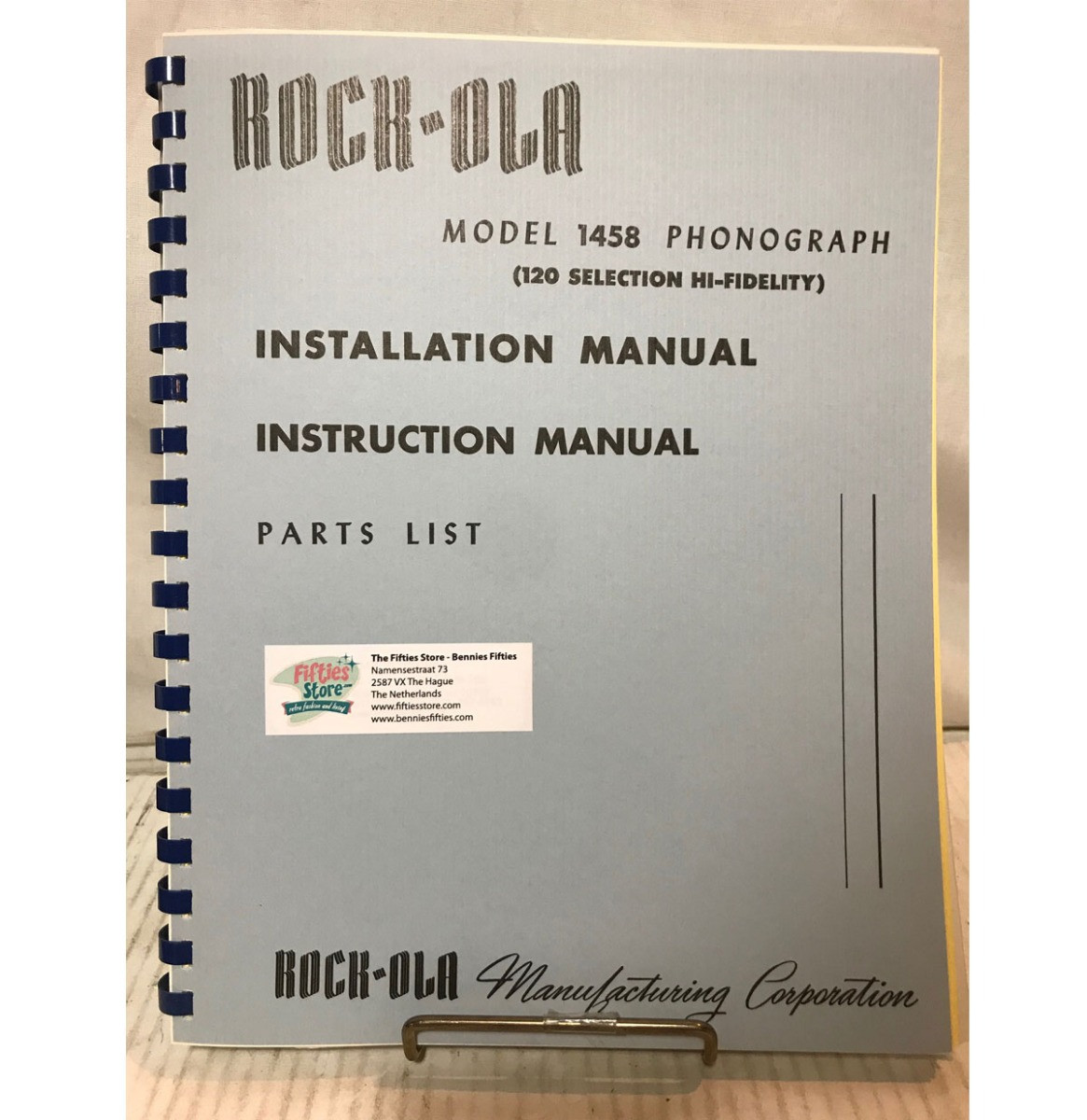 Rock-Ola 1458 Jukebox Service Manual